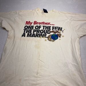 Vintage 90's Size XL US Marine Corps USMC Single Stitch T Shirt USA Distressed